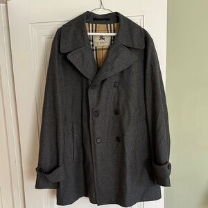 Burberry Charcoal Double-Breasted Coat